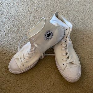 White Converse High Tops